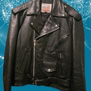Classic Black Leather Biker Jacket